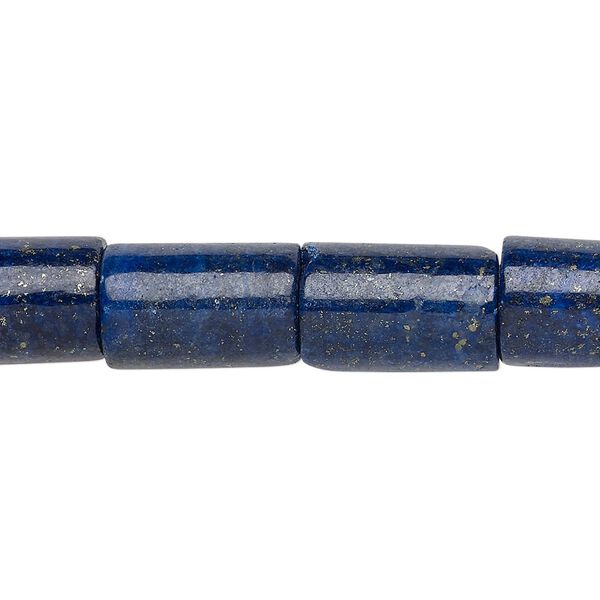 Lapis lazuli 1pkg1, round tube bead 15 inch 16x9mm-17x10mm image number 0