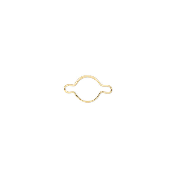Link, Wrap-Tite®, 14Kt gold-filled, 6mm round setting Sold per pkg of 2. image number 0
