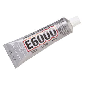Adhesive, E6000®, pkg/(6)1-fluid-ounce tube, clear.
