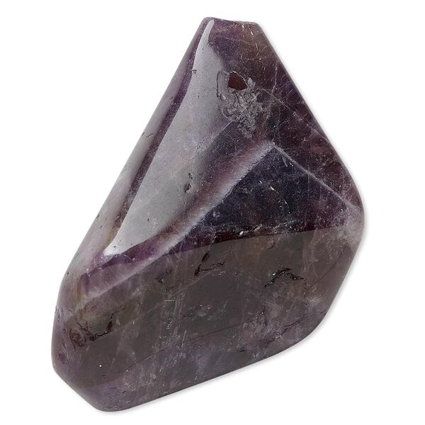 Focal, amethyst (dyed), 30x20mm-80x35mm top-drilled freeform, C grade. Sold individually. image number 0