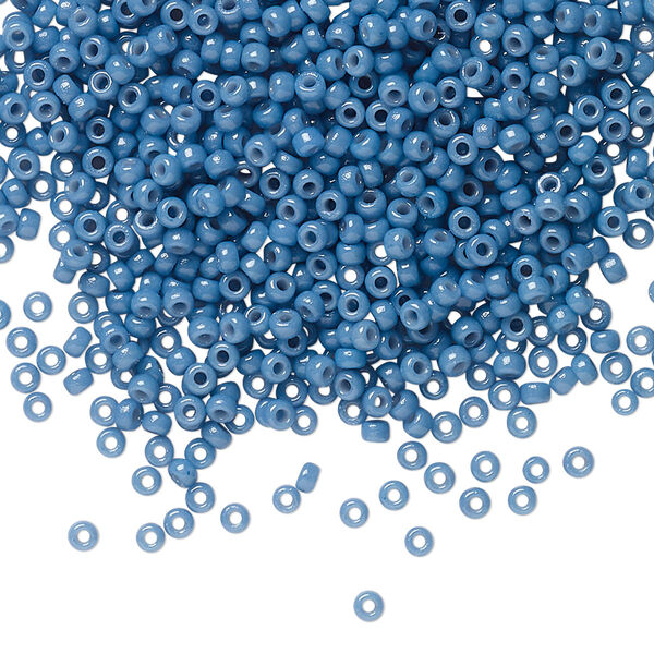 Seed bead, Miyuki, glass, pkg/25g, #11 rocaille, Duracoat® opaque outside dyed juniper, (RR-4485). image number 0