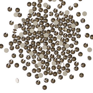 Flat back 1pkg1440 crystal bronze foil back, Swarovski&reg;, 2.1-2.3mm rose round SS7 2058