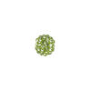 Bead, glass rhinestone / epoxy / resin, green, 10mm round. Sold individually. image number 0