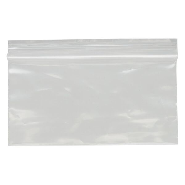 Bag, Tite-Lip™, plastic, clear, 4x2-inch side zip. Sold per pkg of 1,000. image number 1
