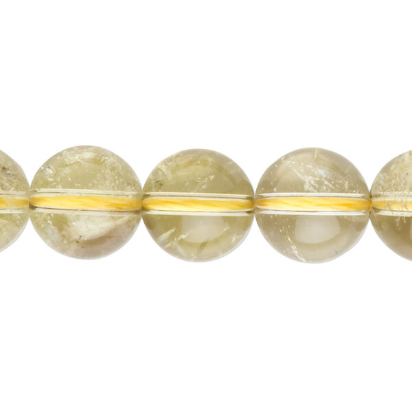 Quartz 1pkg1, round bead C grade, 15.5-16 inch 12mm image number 0