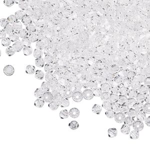 Bead 48pk crystal, Preciosa Czech crystal 3mm bicone