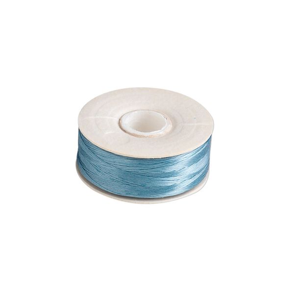 Thread, Nymo®, nylon, turquoise blue, size OO. Sold per 110-yard bobbin. image number 0