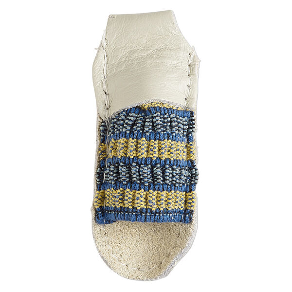 Finger guard, grain leather and elastic, multicolored, medium with closed tip. Sold individually. image number 0