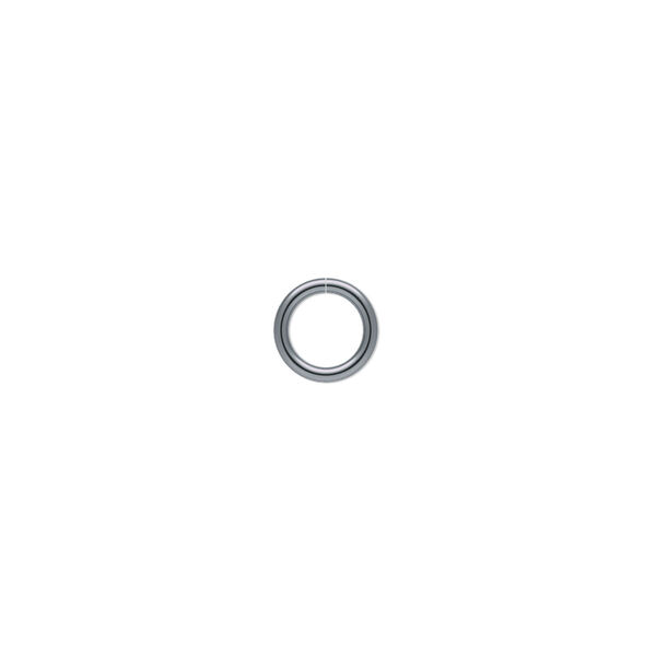 Jump ring, gunmetal-plated brass, 7mm round, 5.1mm inside diameter, 18 gauge. Sold per pkg of 100. image number 0