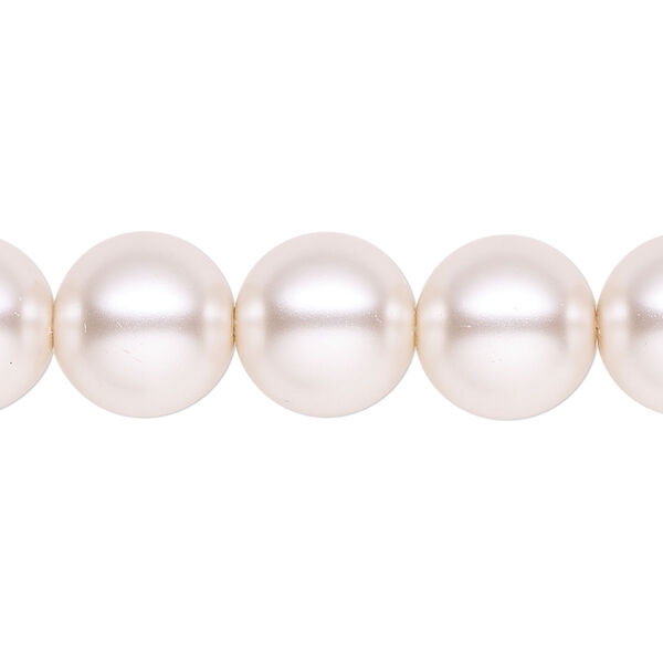 Pearl 1pk light pink, Celestial Crystal® 12mm round 15.5-16 inch image number 0