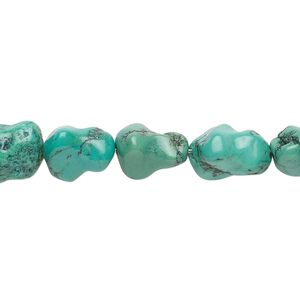 Turquoise 1pkg1, dog bone bead 15.5-16 inch 11x8mm-14x9mm