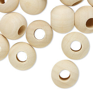 Bead, Japanese pagoda wood (natural), 24x20mm rondelle. Sold per pkg of 20.
