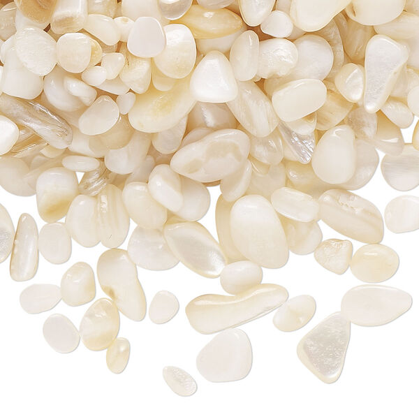 Inlay chip, golden lip shell (natural), mini undrilled chip, Mohs hardness 3-1/2. Sold per 2-ounce pkg. image number 0