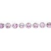 Bead, glass 1pkg8, multicolored, 12mm round with hand-painted flower. image number 1