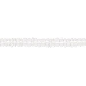 Quartz crystal 1pkg1, hand-cut rondelle bead natural 7 inch 5x1mm-5x2mm