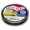 Beading wire, Accu-Flex&reg; 1pkg1, nylon and stainless steel, midnight black, 49 strand, 0.024-inch diameter, 100-foot spool. image number 0