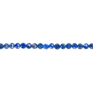 Lapis lazuli 1pkg1, faceted round bead natural 13 inch 2-3mm