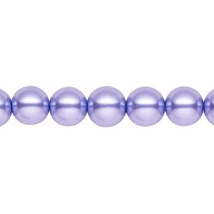 Pearl 2pk violet, Celestial Crystal® 8mm round 15.5-16 inch