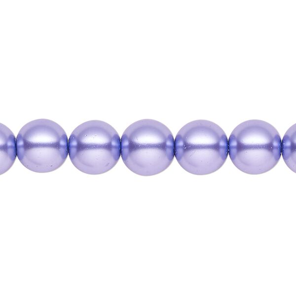 Pearl 2pk violet, Celestial Crystal® 8mm round 15.5-16 inch image number 0