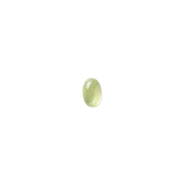 Peridot 1pkg1, calibrated oval cab natural 6x4mm image number 0