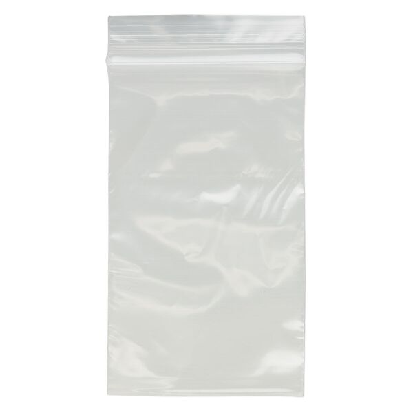 Bag, Tite-Lip™, plastic, clear, 3x5-inch top zip. Sold per pkg of 1,000. image number 1