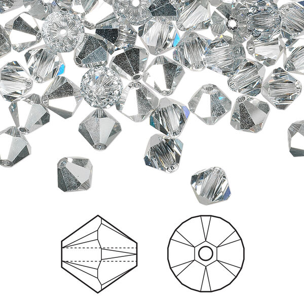 Bead 360pk crystal CAL, Swarovski® 6mm XILION bicone 5328 image number 0