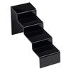Display, acrylic, black, 4 x 2-1/2 x 8-inch curved step ramp. Sold per pkg of 2. image number 0