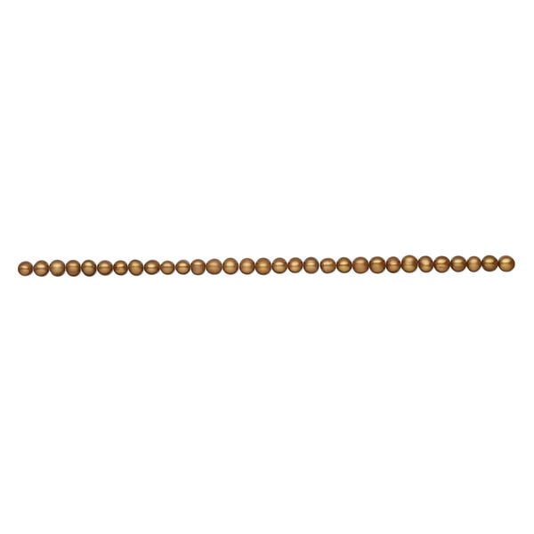 Freshwater pearl 1pkg1, semi-round, 15 inch dark golden copper 7-8mm cultured image number 1
