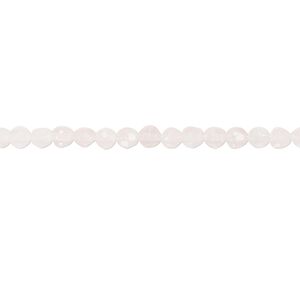 Rose quartz 1pkg1, hand-cut faceted round bead natural 15.5-16 inch 2.5-3mm