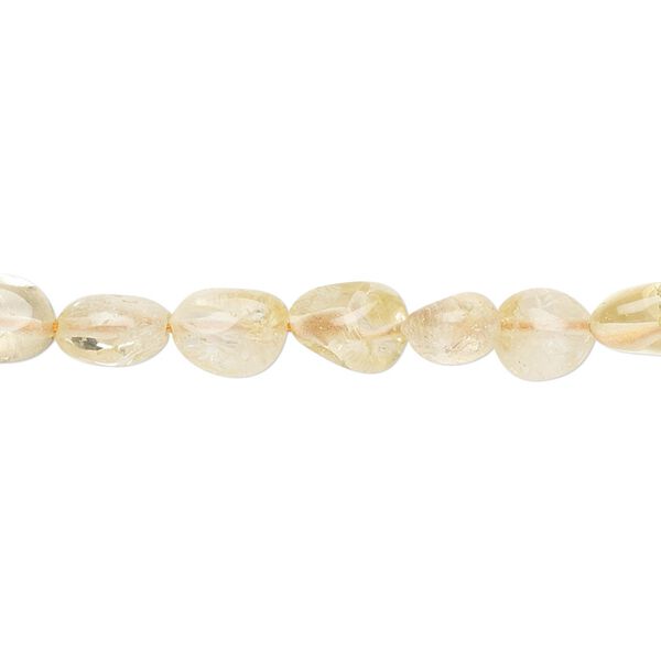 Citrine 1pkg1, pebble bead 14 inch medium image number 0
