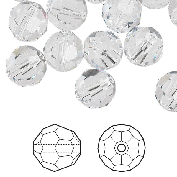 Bead 144pk crystal, Crystal Passions® 10mm round 5000 image number 0