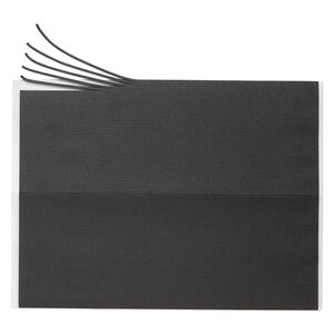 Adhesive strip, Art Edge™, EVA foam, black, 2mm. Sold per 10-inch sheet.