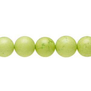 Magnesite 1pkg1, round bead 15.5-16 inch 9-10mm