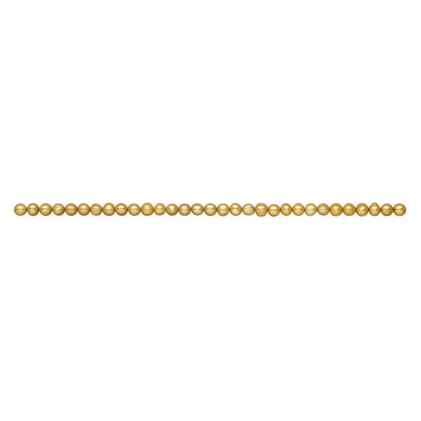 Freshwater pearl 1pkg1, semi-round, 15.5-16 inch dark gold 6-8mm cultured image number 1