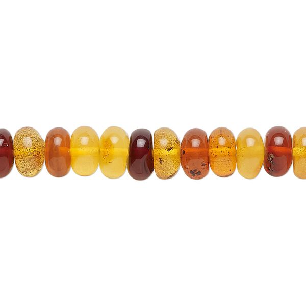 Baltic amber 1pkg1, hand-cut rondelle bead 15.5-16 inch 7x2mm-8x5mm image number 0