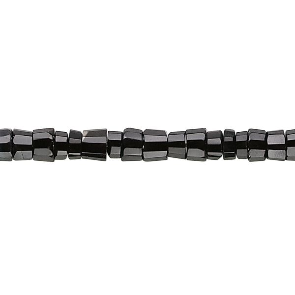 Black onyx 1pkg1, faceted heishi bead 15.5-16 inch 4x3mm image number 0