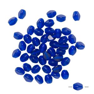 Bead, Preciosa, Czech pressed glass, translucent cobalt, 5x4mm buckwheat. Sold per pkg of 50.