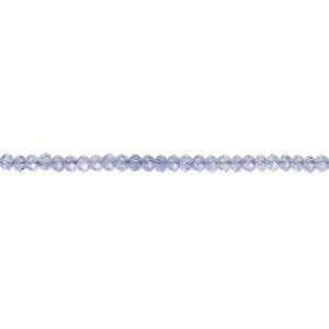 Tanzanite 1pkg1, hand-cut faceted round bead 15.5-16 inch 2-2.5mm