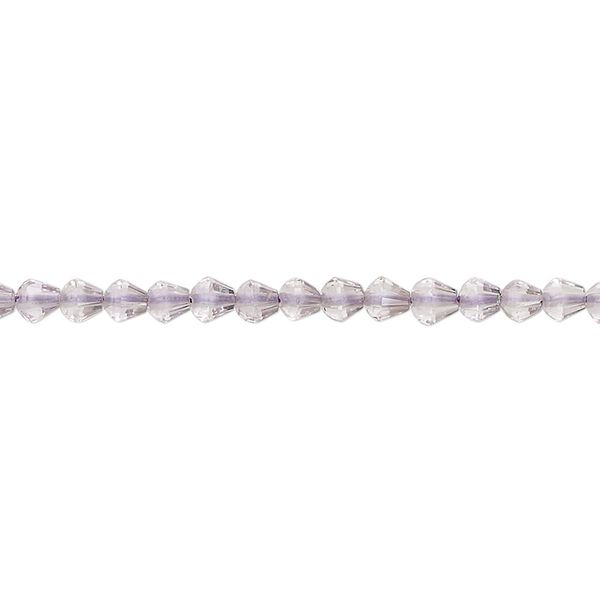 Lavender amethyst 1pkg1, hand-cut faceted teardrop bead natural 14 inch 3-4mm image number 0
