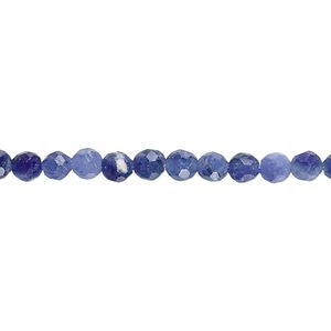 Sodalite 1pkg1, faceted round bead natural 15.5-16 inch 4mm