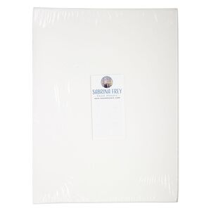 Adhesive, Art Edge™, EVA foam, white, 12x9-inch sheet. Sold per pkg of 3.