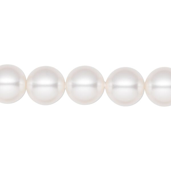 Pearl 25pk white, Crystal Passions® 10mm round 5811 image number 0