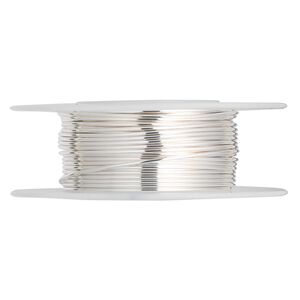 Wire, sterling silver-filled, dead-soft, round, 20 gauge. Sold per 100-foot spool.