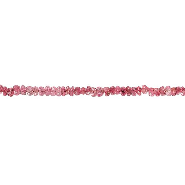 Ruby 1pkg1, hand-cut faceted rondelle bead 13 inch 2x1mm-2x2mm image number 0