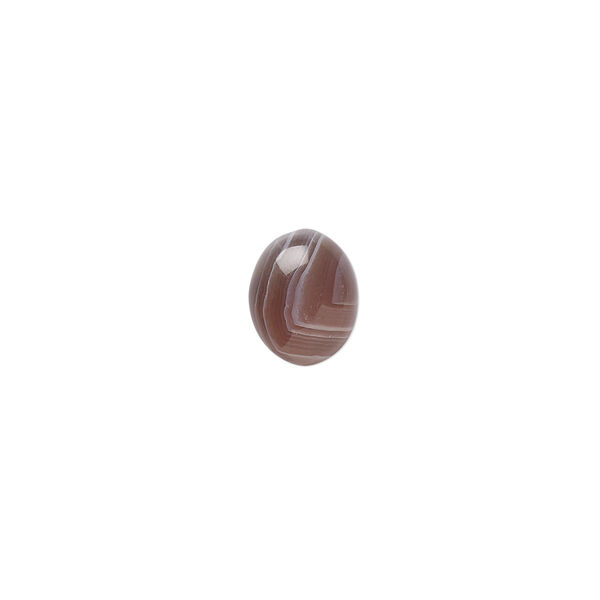 Cabochon, Botswana agate (natural), 10x8mm calibrated oval, B grade, Mohs hardness 6-1/2 to 7. Sold per pkg of 2. image number 0