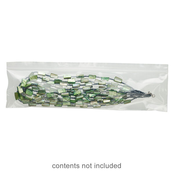 Bag, Tite-Lip™, plastic, clear, 12x3-inch side zip. Sold per pkg of 100. image number 0