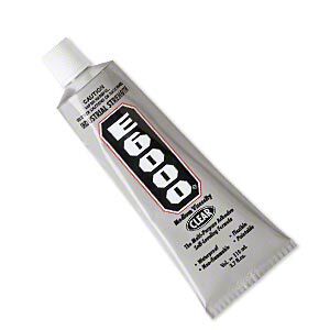 Adhesive, E6000®, pkg/(12)3.7-fluid-ounce tubes, clear.