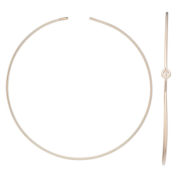 Hoop, 14Kt gold-filled, 45mm round. Sold per pkg of 5 pairs. image number 0