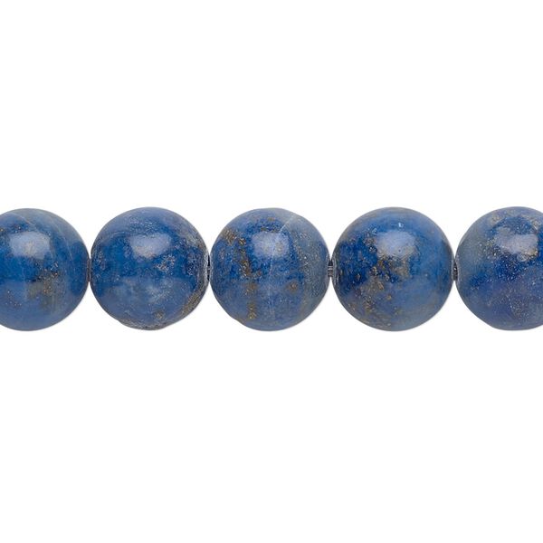 Denim lapis 1pkg1, round bead natural 15.5-16 inch 10mm image number 0