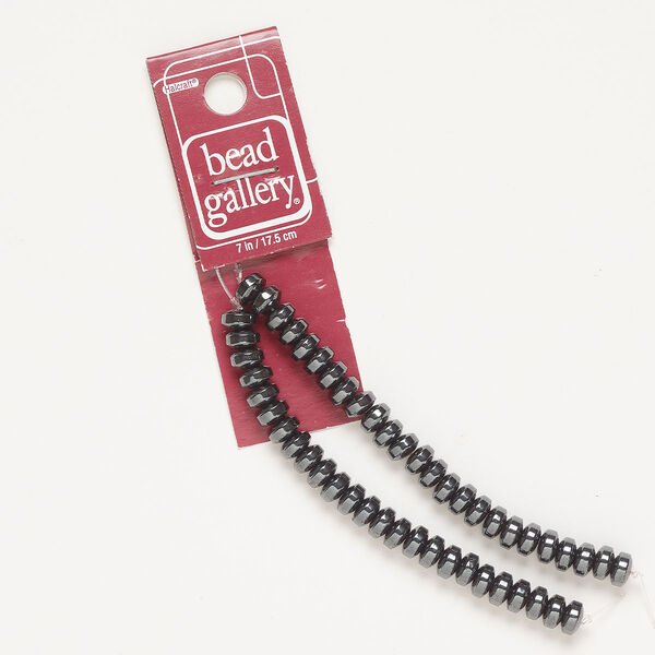 Bead, Hemalyke™ (manmade), pkg/6 inches, 6x3mm-7x4mm rondelle. image number 0